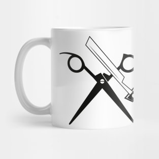 Razor and Scissors Mug